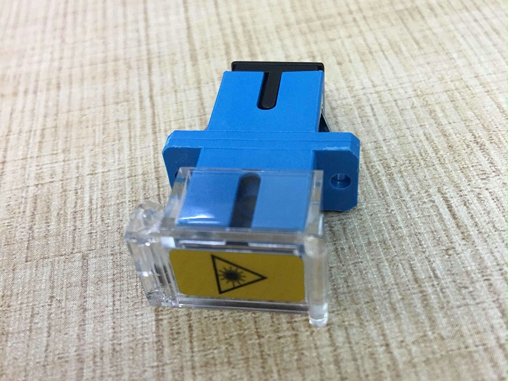 SC UPC SM SX 有耳透明側(cè)翻蓋適配器