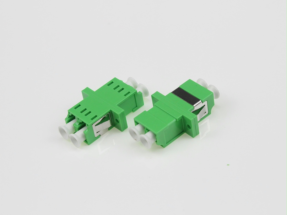 LC SM DX 有耳光纖適配器，法蘭盤