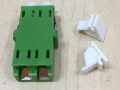 LC DX 帶金屬擋片光纖適配器，耦合器