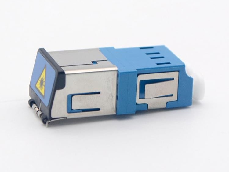 LC 單模 雙工 帶蓋光纖適配器，耦合器