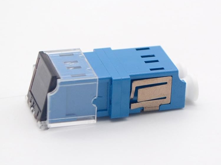 LC 單模 雙工 帶蓋光纖適配器，耦合器