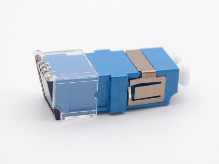 LC 單模 雙工 帶蓋光纖適配器，耦合器