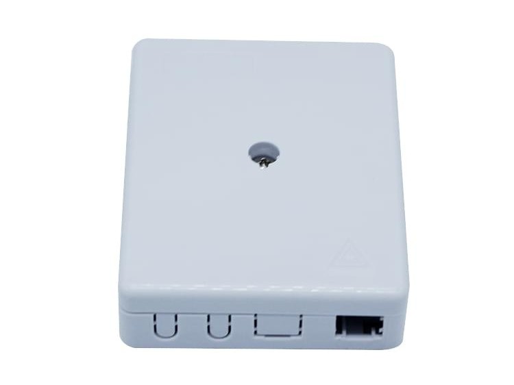 2口 帶螺絲孔光纖面板，86面板，光纖桌面盒