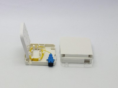 1口光纖面板，光纖桌面盒