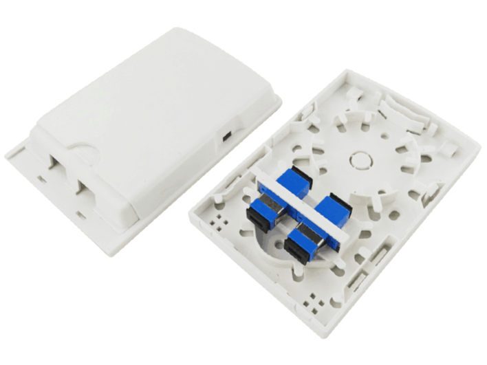 2口 內(nèi)置法蘭光纖面板，光纖桌面盒