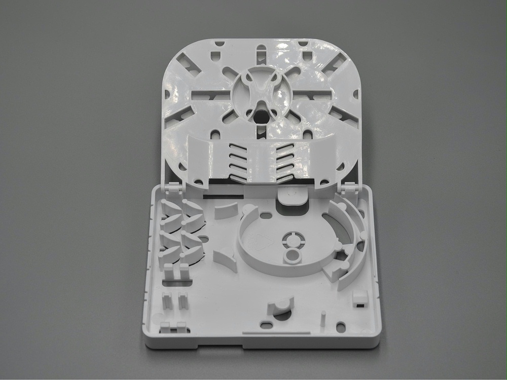 2口 帶熔纖盤光纖面板，光纖桌面盒