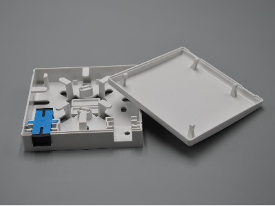 2口光纖面板，86面板，光纖桌面盒