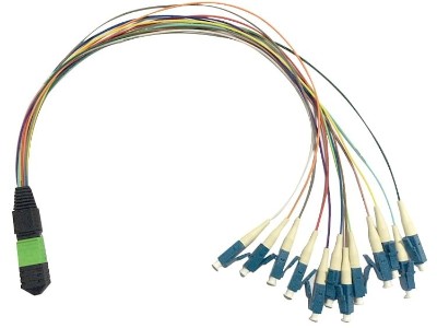 MPO-LC 12色尾纖，MPO光纖跳線