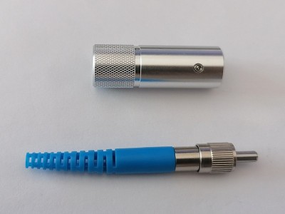 SMA905金屬護套光纖連接器散件藍色銀色