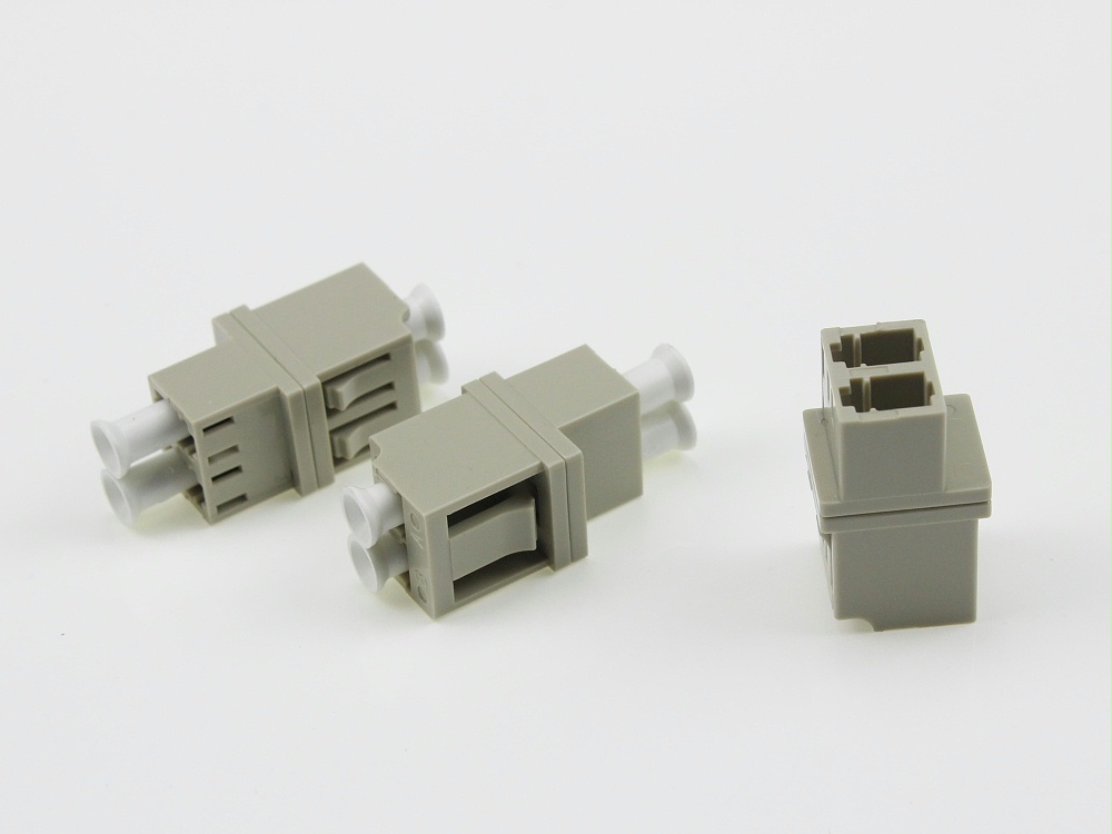 LC MM DX 光纖適配器，法蘭