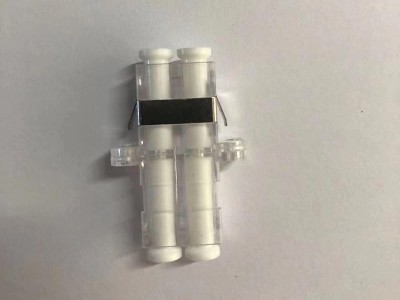 LC SM DX 有耳透明光纖適配器，耦合器