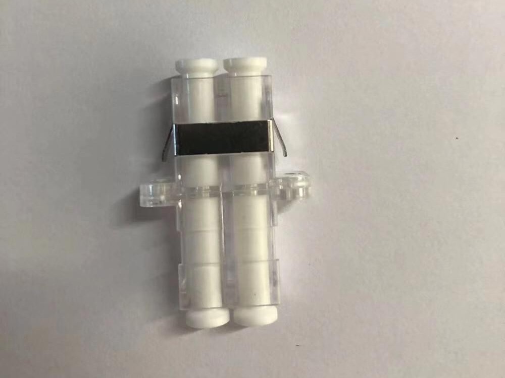 LC SM DX 有耳透明光纖適配器，耦合器