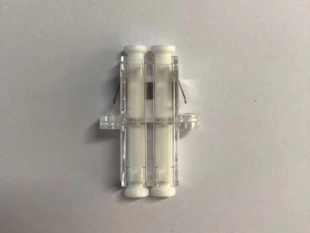LC SM DX 有耳透明光纖適配器，耦合器