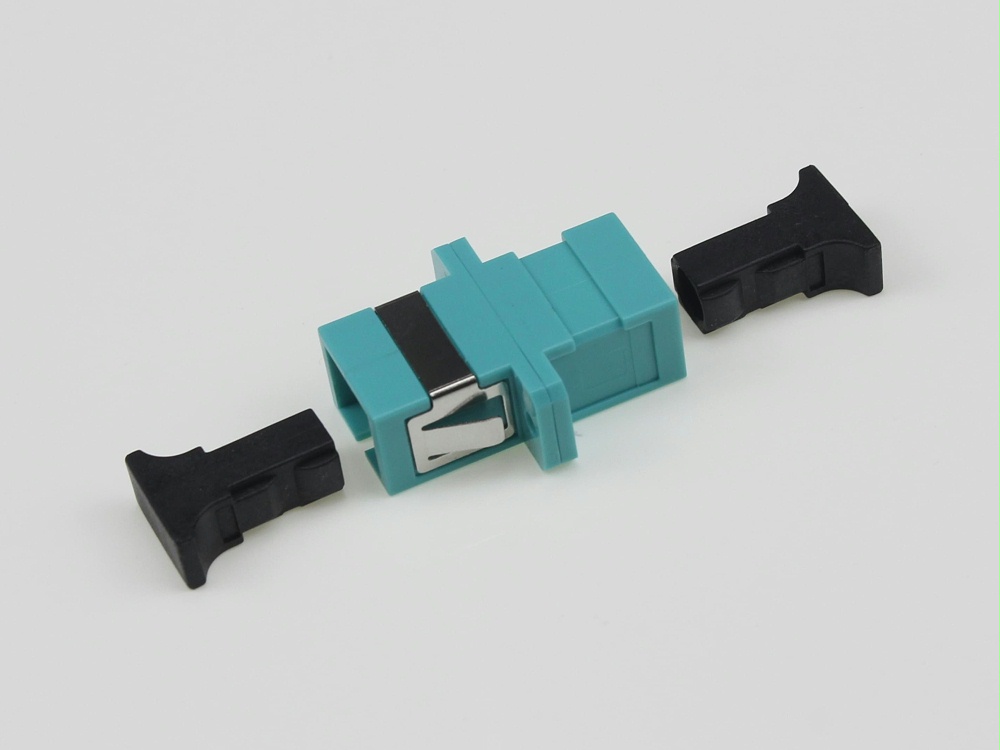 SC OM3 SX 水綠色 分體有耳適配器 SC OM3 SX 水綠色 分體有耳適配器